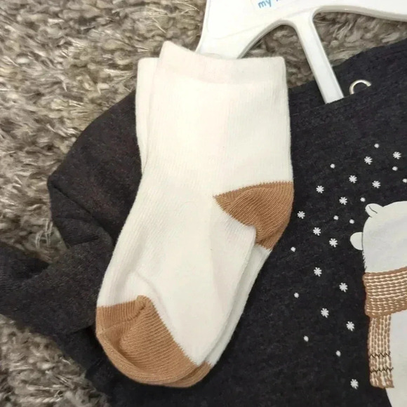 Baby Carter's 3 piece polar bear outfit set - Picture 7 of 8